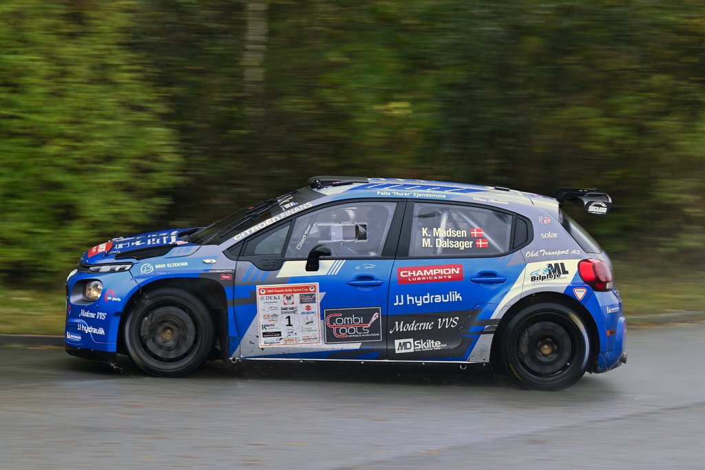 Kenneth Madsen var hurtigst i alle tre heat i landsfinalen i MRF Dansk Rally Sprint Cup i Kolding
(Foto: Flemming Jensen)